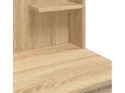 Sale vidaxl Tocador con luces LED roble Sonoma 96x40x142 cm Color natural claro