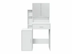 Clearance vidaxl Tocador con mueble 80x35x132 cm Blanco