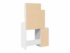 Clearance vidaxl Tocador con mueble 80x35x132 cm Blanco