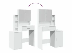 Clearance vidaxl Tocador con mueble 80x35x132 cm Blanco