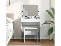Hot Tocador con taburete 60x40x113,5 cm ES929628 Blanco