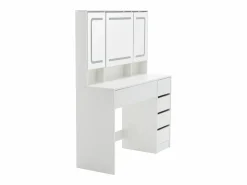 Hauss Spole Tocador con taburete, espejo y 5 cajones - Madera MDF -