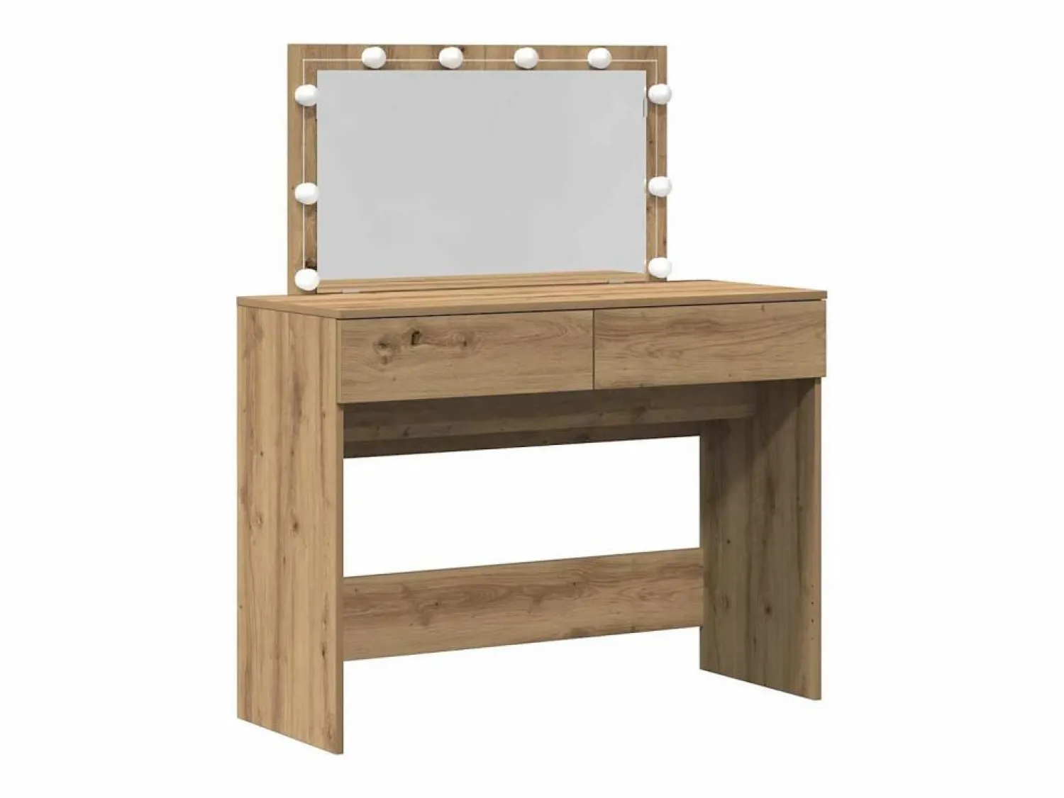 Outlet Tocador de roble artesanal 100 x 40 x 120 cm Madera de ingeniería Tocador
