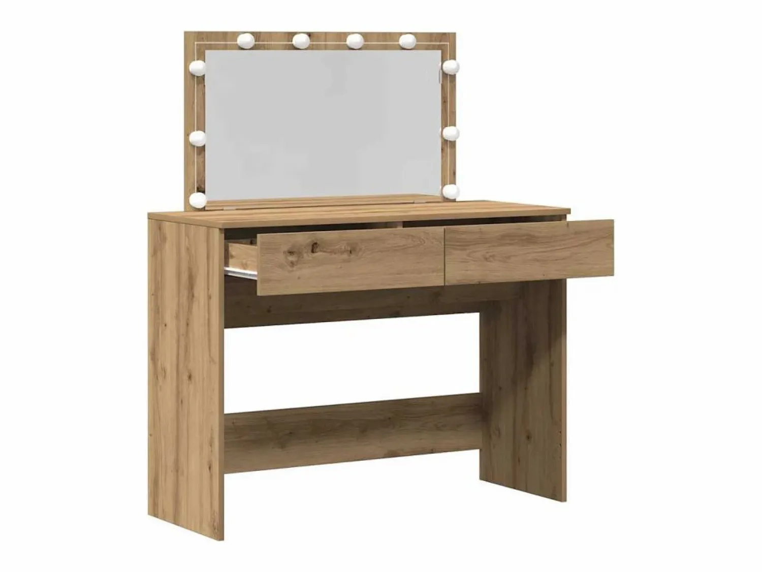 Outlet Tocador de roble artesanal 100 x 40 x 120 cm Madera de ingeniería Tocador