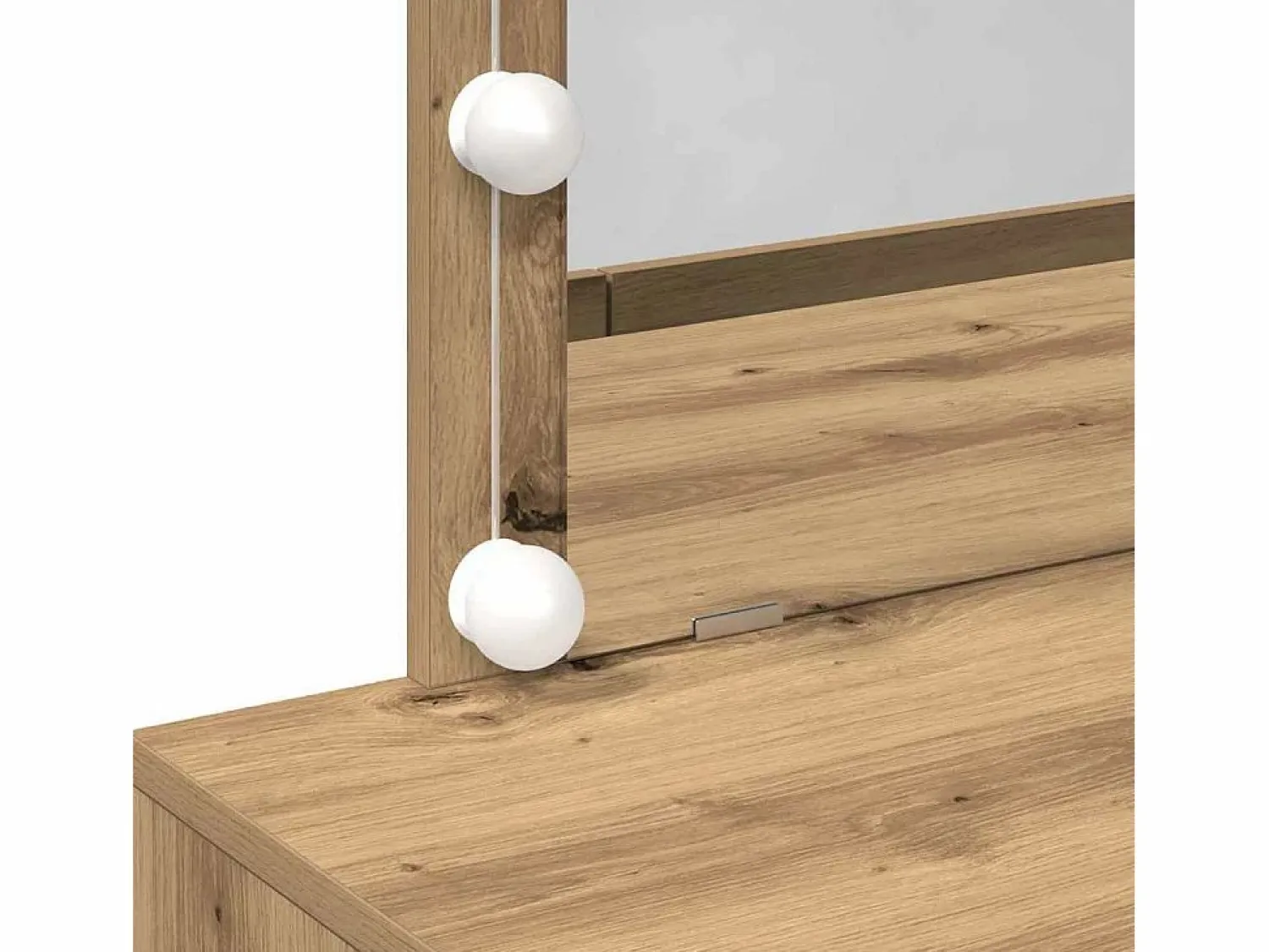 Outlet Tocador de roble artesanal 100 x 40 x 120 cm Madera de ingeniería Tocador