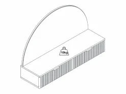Discount Tocador flotante con espejo y LEDs y 2 cajones - FRALYN de Pascal Morabito Tocador