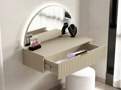 Vente-unique Tocador flotante con espejo y LEDs y 1 cajón en - FRALYN de Pascal Morabito