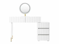 Hauss Spole Tocador moderno con espejo LED - con 3 cajones - 100 x 40 x 127 cm -