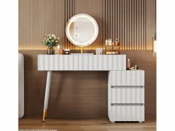 Hauss Spole Tocador moderno con espejo LED - con 3 cajones - 100 x 40 x 127 cm -