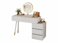 Hauss Spole Tocador moderno con espejo LED - con 3 cajones - 100 x 40 x 127 cm -