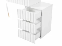 Hauss Spole Tocador moderno con espejo LED - con 3 cajones - 100 x 40 x 127 cm -