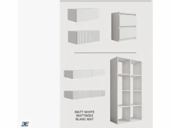Discount Tocador suspendido con dos cajones, frente liso - color : , 100 x 40 x 16 cm Muebles Niño|Tocador