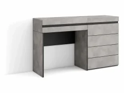 Hot Skraut Home Tocador, 127x35x75cm, Con cajón, Cómoda, Cajonera, Cemento Gris