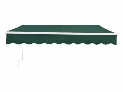 Helloshop26 Toldo con manivela 300 x 250 cm verde oscuro 03_0008307