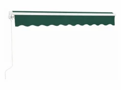 Helloshop26 Toldo con manivela 300 x 250 cm verde oscuro 03_0008307