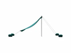 Outlet Toldo de playa con anclas de arena 214x236 cm ES542010 Accesorio Piscina