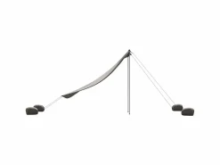 Clearance Toldo de playa con anclas de arena 214x236 cm ES334276 Accesorio Piscina