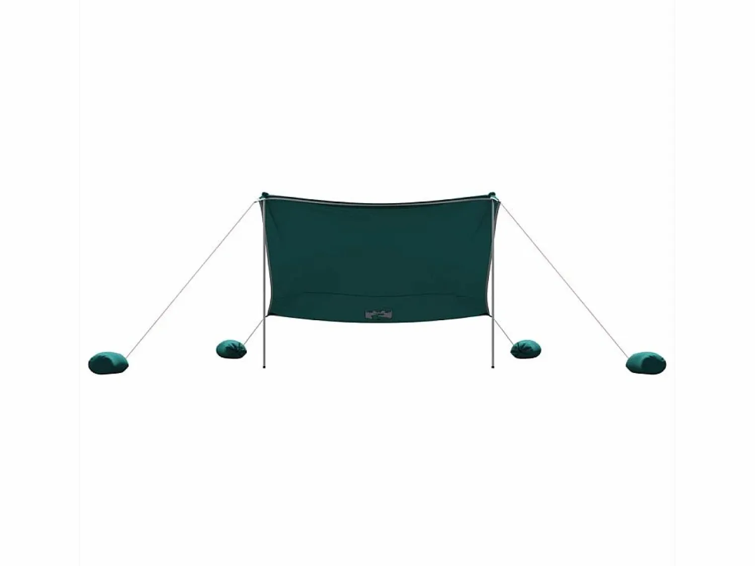 Toldo de playa con anclas de arena 304x300 cm ES797932 Verde