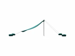 Toldo de playa con anclas de arena 304x300 cm ES797932 Verde