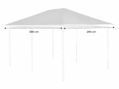 Sale Toldo de techo para pérgola 3x4m pardo Cenador Y Quiosco