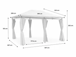 Sweeek Toldo de techo para pérgola 3x4m