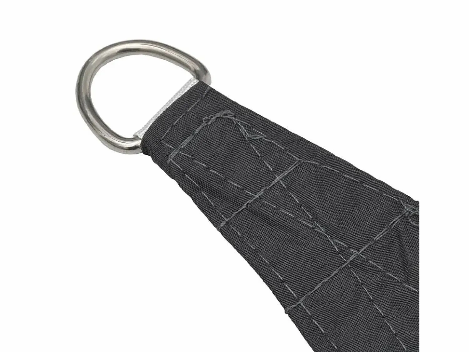 Toldo de vela cuadrado tela oxford gris antracita 3x3 m ES238547