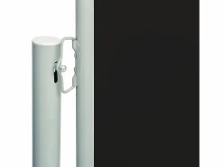 Toldo lateral retráctil de jardín 180x600 cm ES602609 Negro