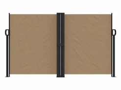 New Toldo lateral retráctil gris taupe 140x1200 cm ES354558 Topo
