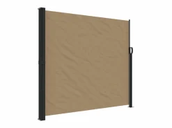 Outlet Toldo lateral retráctil gris taupe 180x600 cm ES730615 Marquesina