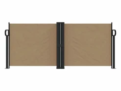 Toldo lateral retráctil gris taupe 100x1000 cm ES997802