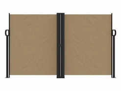 Toldo lateral retráctil gris taupe 140x1000 cm ES863891