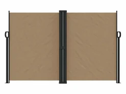 Clearance Toldo lateral retráctil gris taupe 160x1000 cm ES917429 Topo