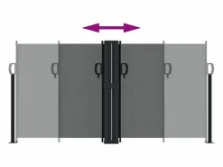 Toldo lateral retráctil 120x1200 cm ES949248