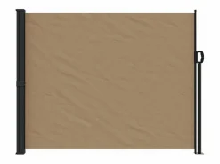 Toldo lateral retráctil gris taupe 160x300 cm ES477593