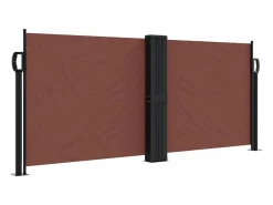 New Toldo lateral retráctil marrón 100x1000 cm ES155232 Marquesina