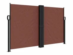 Clearance Toldo lateral retráctil marrón 140x600 cm ES293172 Marquesina