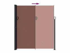 Hot Toldo lateral retráctil marrón 220x600 cm ES270248 Marru00f3n