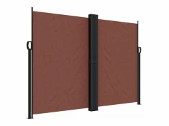 Outlet Toldo lateral retráctil marrón 180x600 cm ES756111 Marru00f3n