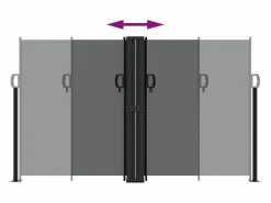 Toldo lateral retráctil 140x1200 cm ES916264