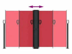 Online Toldo lateral retráctil 140x600 cm ES115333 Rojo
