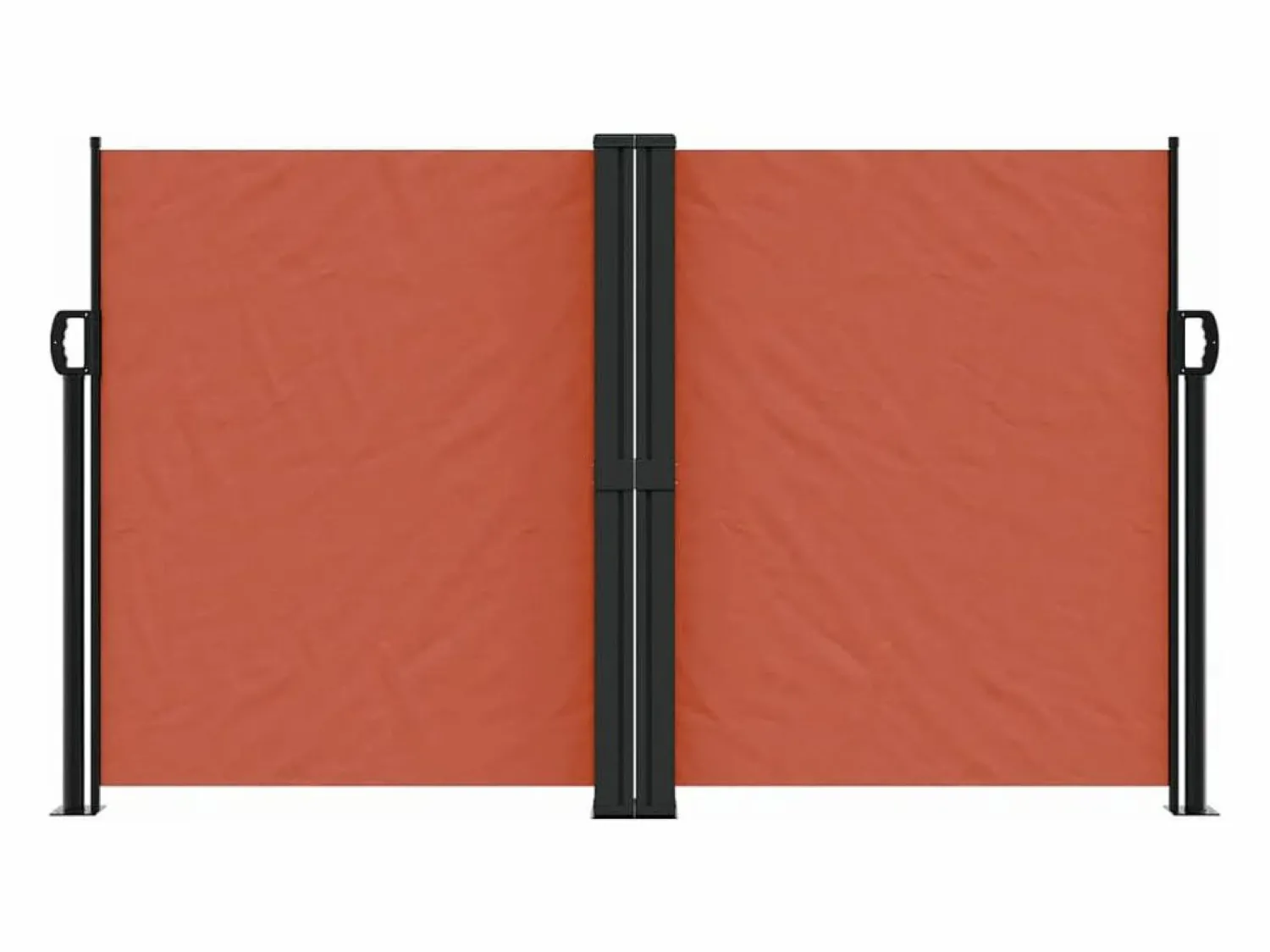Outlet Toldo lateral retráctil terracota 140x600 cm ES976547 Marquesina