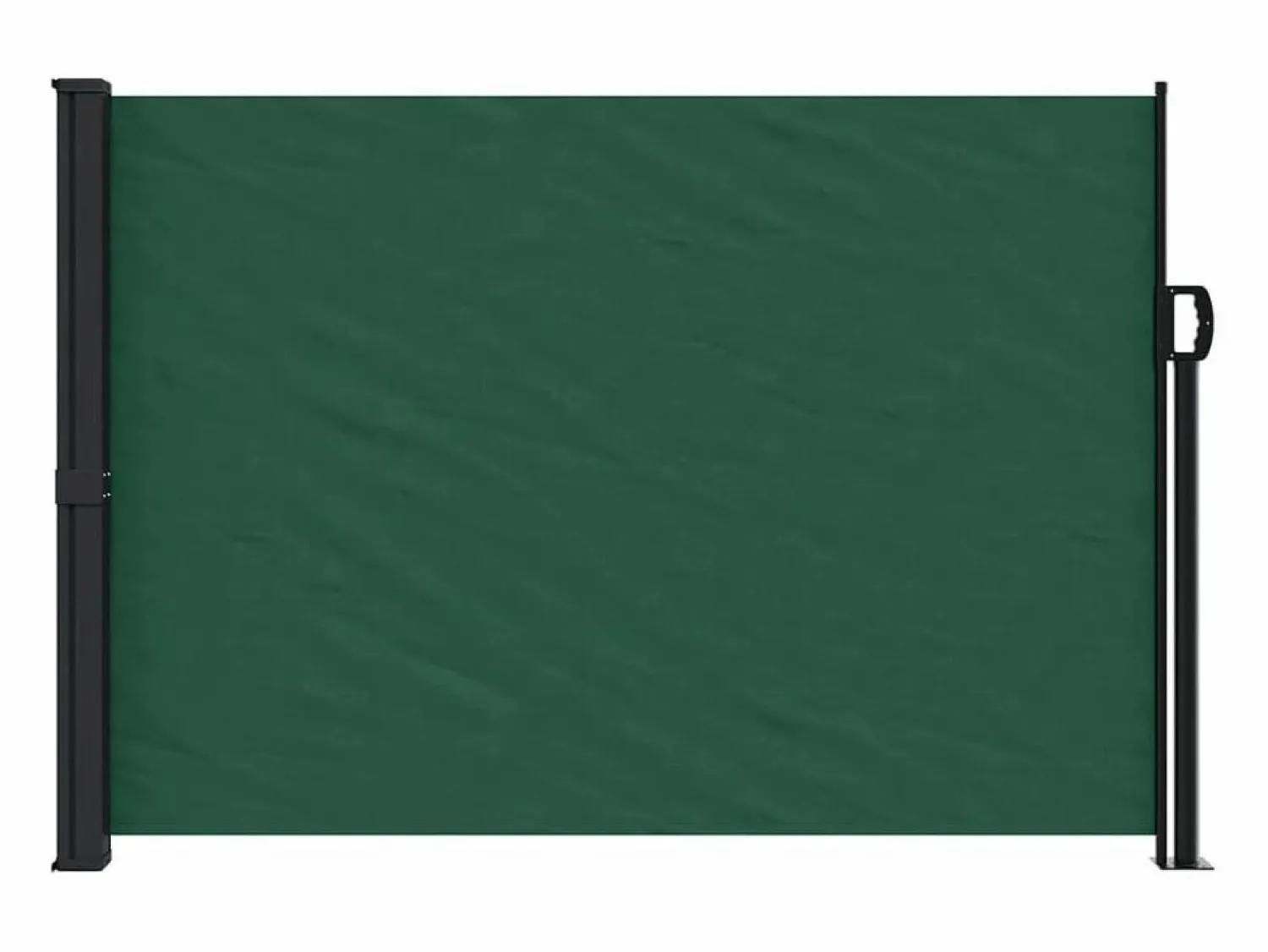 Clearance Toldo lateral retráctil oscuro 140x500 cm ES183323 Marquesina
