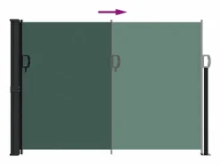 Discount Toldo lateral retráctil oscuro 140x600 cm ES426496 Marquesina