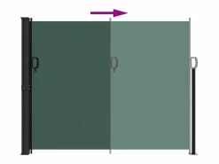 Best Toldo lateral retráctil oscuro 160x600 cm ES388395 Verde