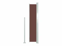 Toldo lateral retráctil 160x500 cm marrón ES830273 Marru00f3n