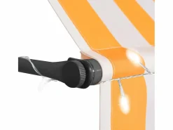 Toldo manual retráctil con LED blanco y 100 cm ES772671