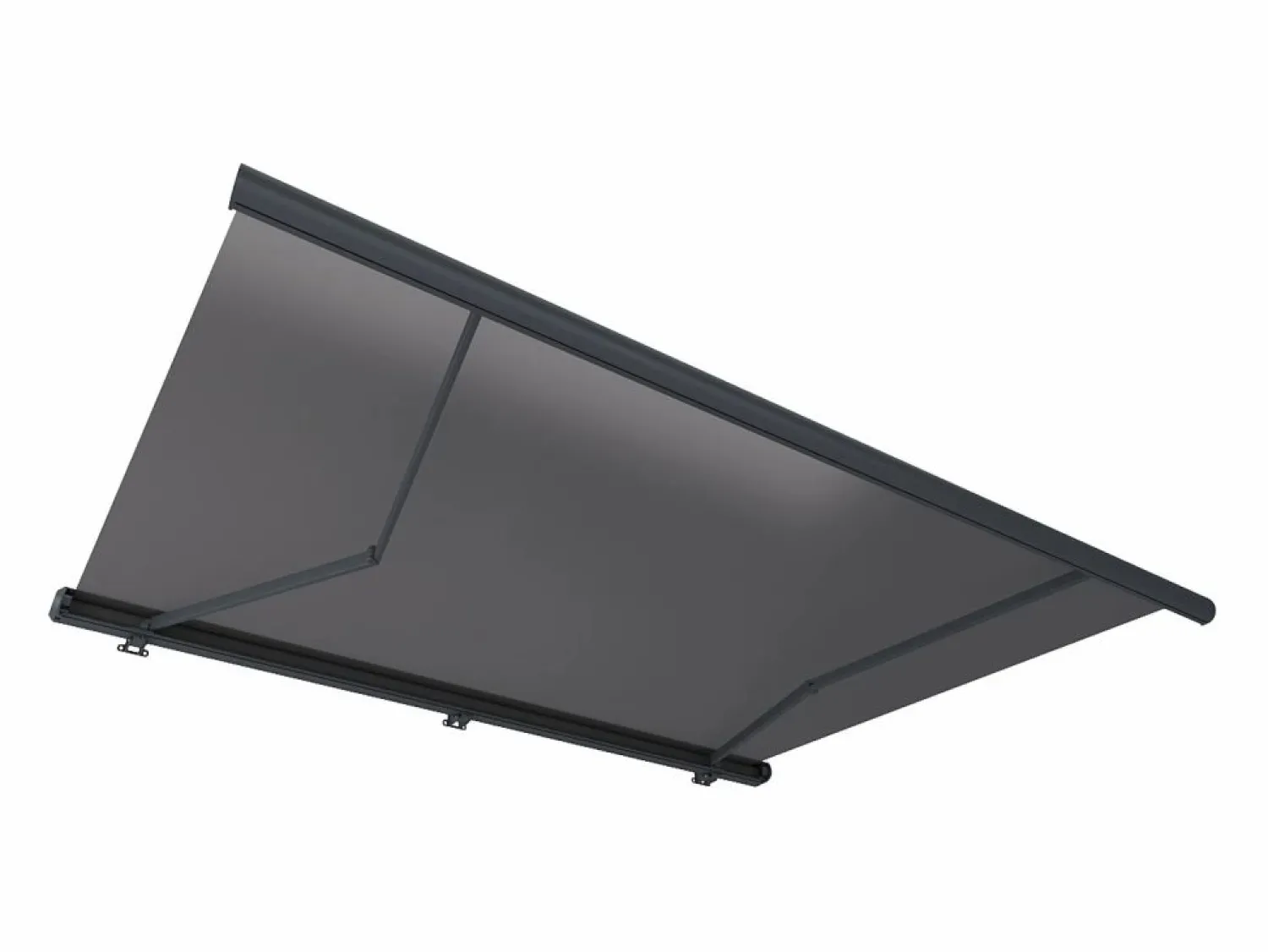 Online Toldo motorizado con luces LEDs con cofre integral 4x3,5m toldo acrílico antracita GALAXA Estor Y Toldo