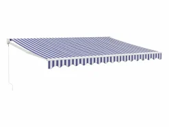 Best Toldo retráctil aluminio y tela y blanco 4,5x3 m ES65221 Marquesina