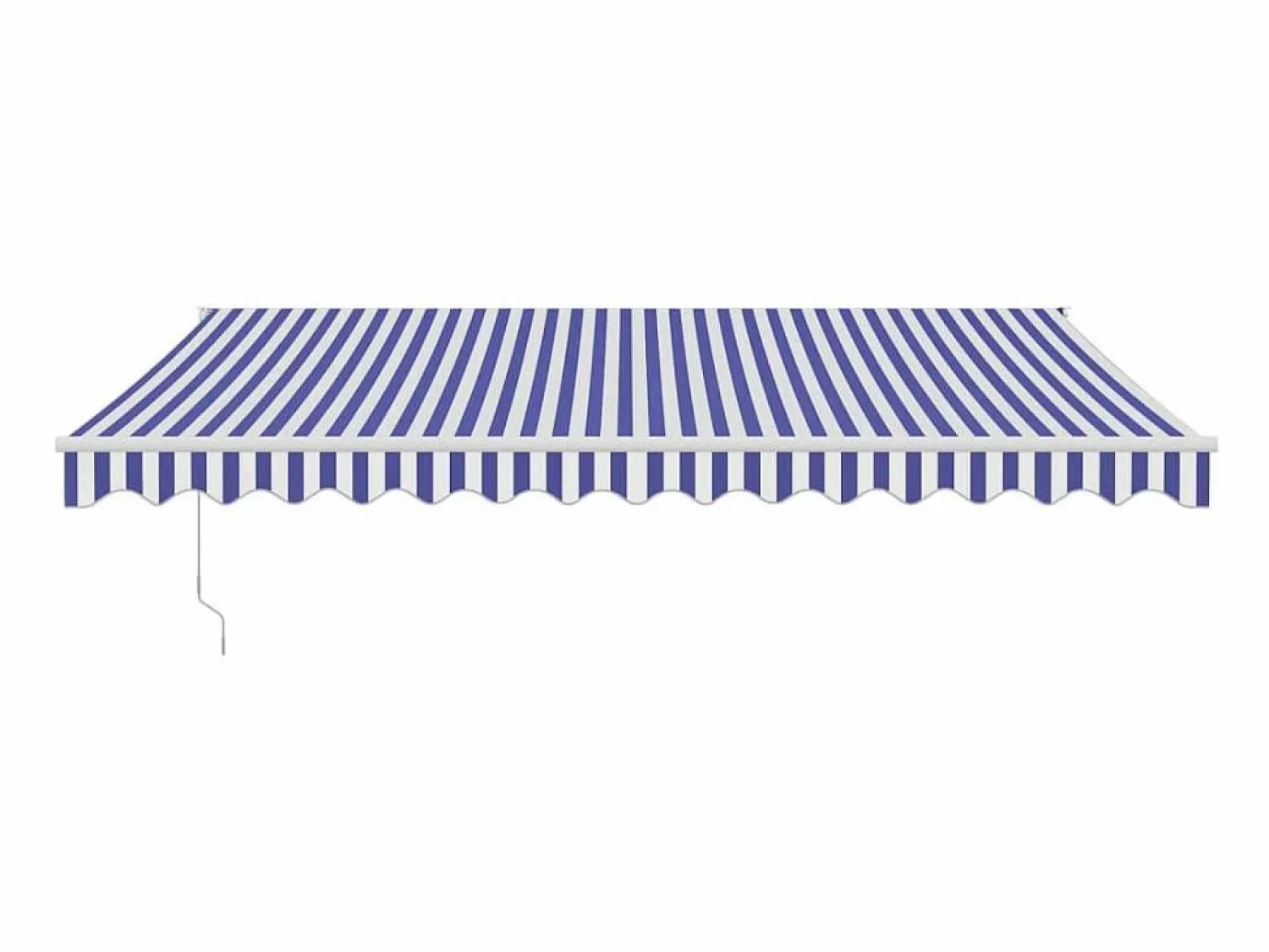Best Toldo retráctil aluminio y tela y blanco 4,5x3 m ES65221 Marquesina