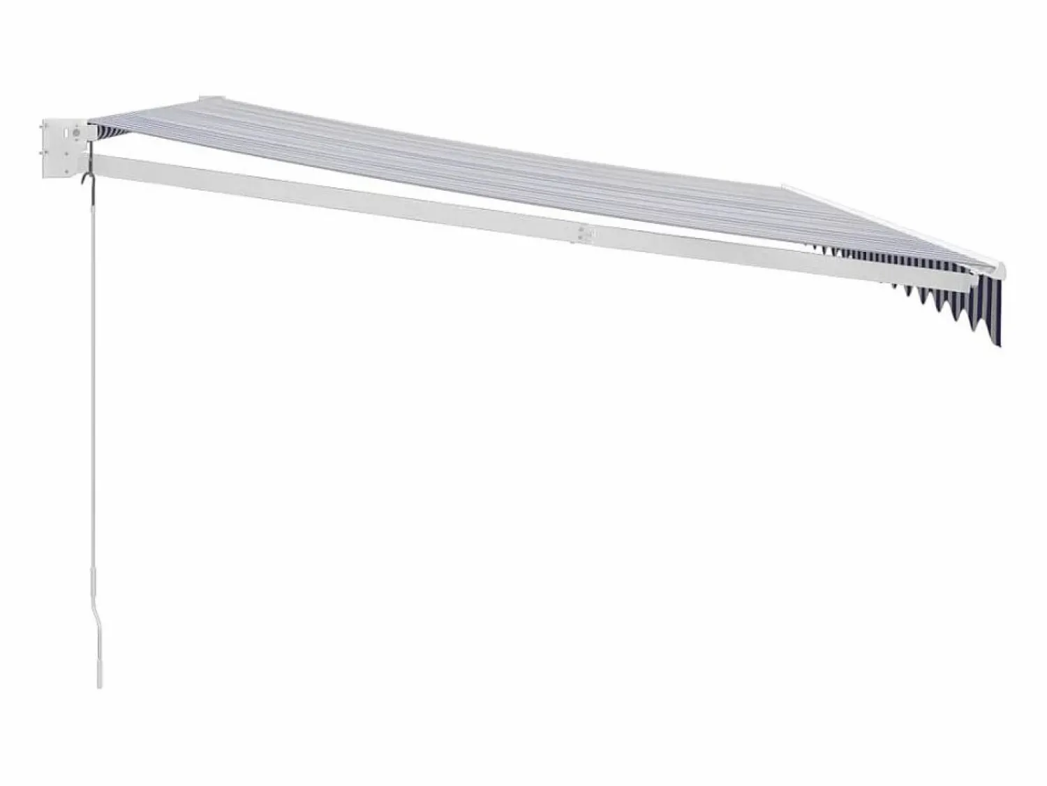 Best Toldo retráctil aluminio y tela y blanco 4,5x3 m ES65221 Marquesina